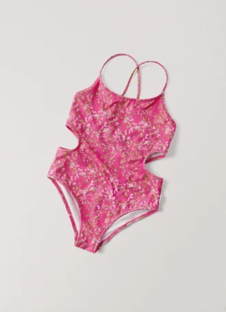 Costume da bagno con cut-out floreali