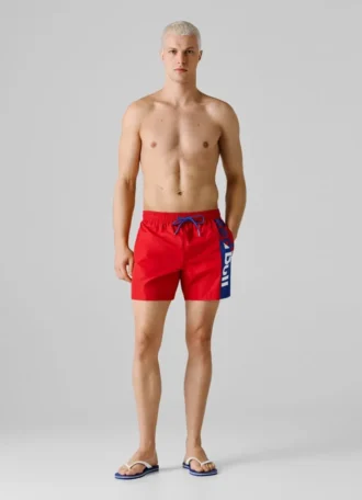 Costume da bagno con logo maxi