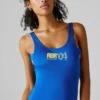 Costume da bagno con logo stampato