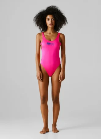 Costume da bagno con logo stampato
