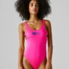 Costume da bagno con logo stampato Costume da bagno con logo stampato