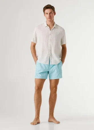 Costume da bagno con monogramma su tutta la superficie