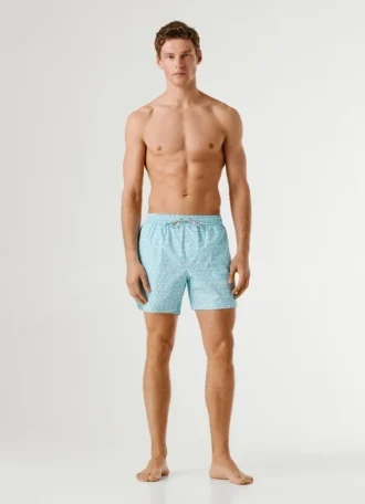 Costume da bagno con monogramma su tutta la superficie