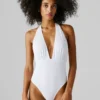 Costume da bagno con scollo all’americana