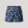 Costume da bagno con stampa a foglie