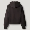 Felpa con cappuccio e logo con strass Felpa con cappuccio e logo con strass