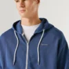 Felpa con cappuccio e zip integrale