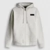 Felpa con cappuccio e zip integrale