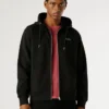 Felpa con cappuccio e zip integrale, vestibilità regolare Felpa con cappuccio e zip integrale, vestibilità regolare