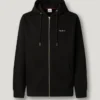 Felpa con cappuccio e zip integrale, vestibilità regolare Felpa con cappuccio e zip integrale, vestibilità regolare
