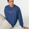 Felpa con logo e girocollo