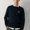 Felpa con logo e girocollo