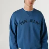 Felpa con logo e girocollo