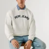 Felpa con logo e girocollo