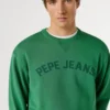 Felpa con logo e girocollo