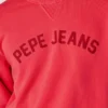 Felpa con logo e girocollo