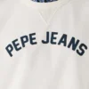 Felpa con logo e girocollo
