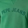 Felpa con logo e girocollo