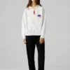 Felpa con mezza zip dalla vestibilità comoda
