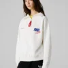 Felpa con mezza zip dalla vestibilità comoda