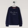 Felpa con stampa logo e vestibilità comoda Felpa con stampa logo e vestibilità comoda