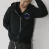 Felpa con zip dalla vestibilità comoda