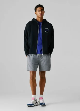 Felpa con zip dalla vestibilità comoda