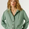 Giacca bomber con colletto a camicia Giacca bomber con colletto a camicia