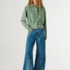 Giacca bomber con colletto a camicia Giacca bomber con colletto a camicia