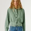 Giacca bomber con colletto a camicia Giacca bomber con colletto a camicia