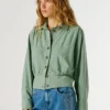 Giacca bomber con colletto a camicia Giacca bomber con colletto a camicia