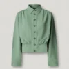 Giacca bomber con colletto a camicia Giacca bomber con colletto a camicia