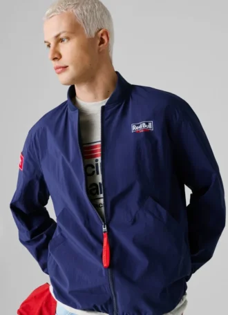 Giacca bomber con stampa sul retro