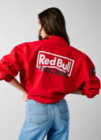 Giacca bomber con stampa sul retro