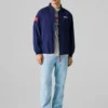 Giacca bomber con stampa sul retro