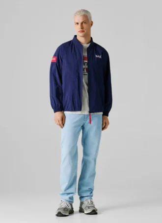 Giacca bomber con stampa sul retro