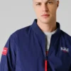 Giacca bomber con stampa sul retro