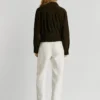 Giacca bomber in pelle scamosciata Giacca bomber in pelle scamosciata