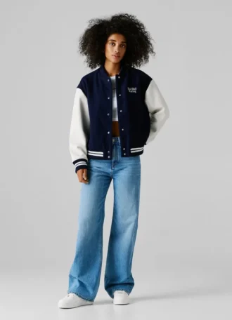 Giacca bomber varsity