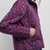 Giacca con colletto a camicia stampato