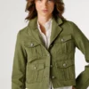 Giacca corta in twill Giacca corta in twill