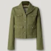 Giacca corta in twill Giacca corta in twill