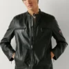 Giacca da motociclista in pelle