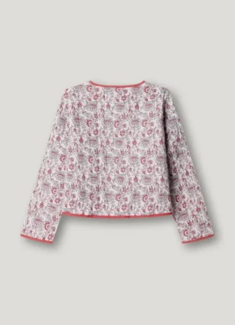 Giacca imbottita con stampa floreale Giacca imbottita con stampa floreale