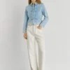 Giacca in denim con dettagli Ikat Giacca in denim con dettagli Ikat