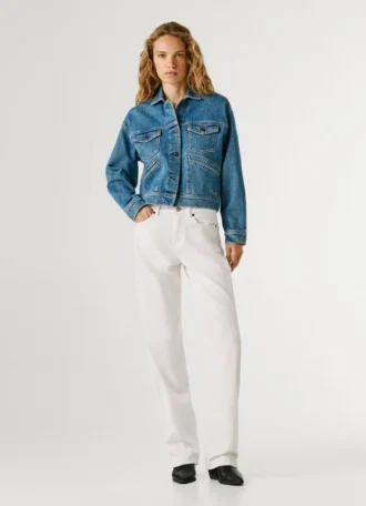 Giacca in denim dalla vestibilità comoda