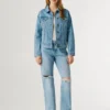 Giacca in denim dalla vestibilità regolare Giacca in denim dalla vestibilità regolare