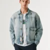 Giacca in denim dalla vestibilità regolare Giacca in denim dalla vestibilità regolare