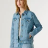 Giacca in denim dalla vestibilità regolare Giacca in denim dalla vestibilità regolare