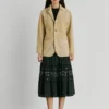 Giacca in pelle scamosciata
